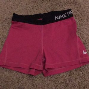 pink nike pros